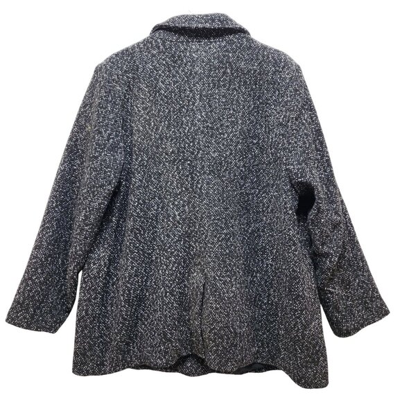 Universal Thread Womens Size XXL Black & White Tweed Coat With Pockets - Picture 6 of 7